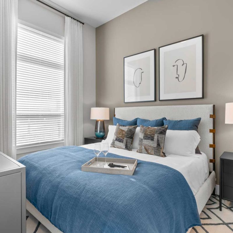 District at 54; Studio, One and Two Bedroom Apartment Homes in the vibrant community of Trinity Park and minutes from downtown Raleigh, NC; Pet-friendly luxury apartment community.